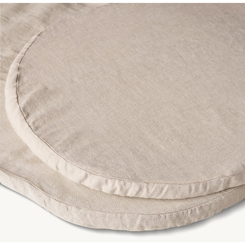 Washed Organic Linen Oval Bassinet Sheets (Set of 2) | RH Baby & Child