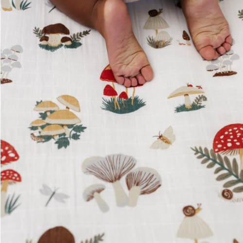 Mushroom Crib Sheet – Clementine Kids