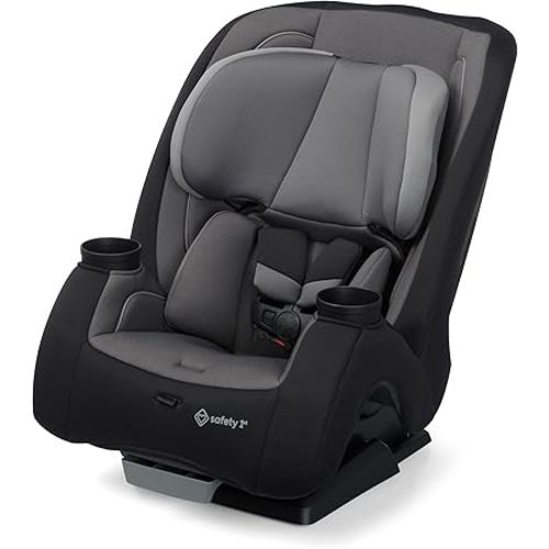 Safety 1st TriMate 3-in-1 Convertible Car Seat, Slim Fit, Infant to Big Kid Car Seat, Easy-Install Harness, Machine-Washable Cover, Dishwasher-Safe Cup Holders, 5-100 lbs, Sharkskin