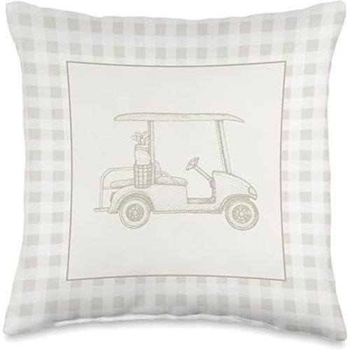 Golf Vintage Nursery Throw Pillow