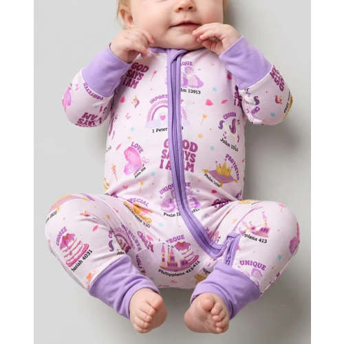 God Says I Am Girl Bamboo Convertible Zippy
