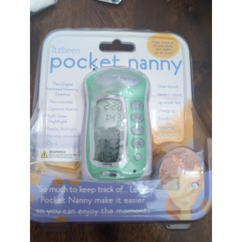 Itzbeen Pocket Nanny Baby Care Timer Feeding Diaper Sleep Tracker New Sealed