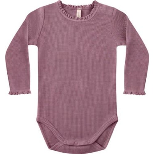 Waffle Knit Long Sleeve Bodysuit