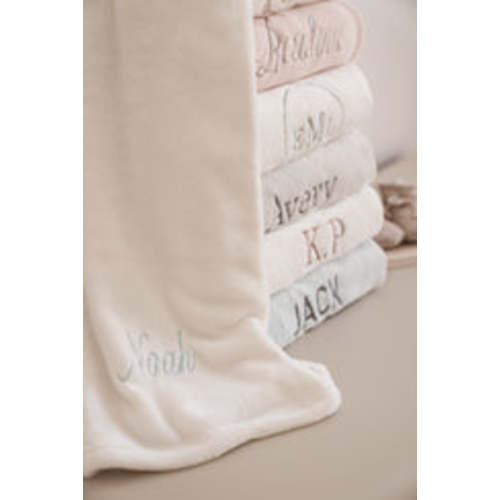 Neutral Safari Print Organic Cotton Pointelle Baby Blanket – Elegant Baby