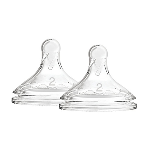 Dr. Brown's Natural Flow® Level 2 Wide-Neck Silicone Bottle Nipples (2-Pack)Dr. Brown's Natural Flow® Level 2 Wide-Neck Silicone Bottle Nipples (2-Pack)
