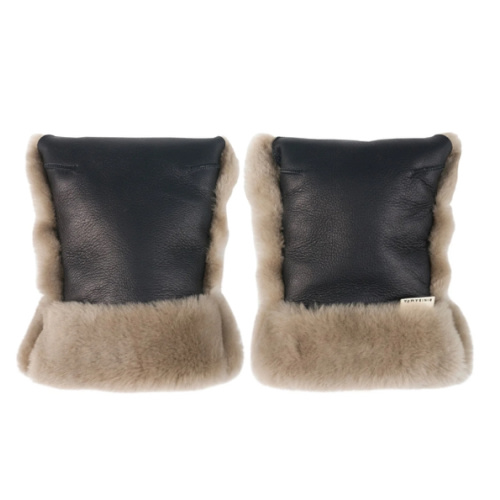 BINIBAMBA Limited-edition Leather & Sheepskin Buggy Mittens