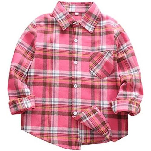 Men & Boy Button Down Shirt Kid Flannel Shirt Toddler Buffalo Plaid Shirt Boys Western Shirts Long Sleeve Father Son Shirt