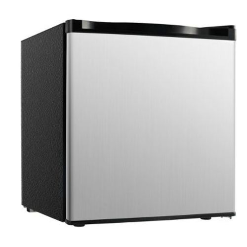 Simzlife 1.6/3.2/4.4 cu. ft. Mini Fridge, Single Reversible Door Refrigerator, 2 Zone, ETL Certificated, Low Noise, Compact Dorm Freezer, Black/Silver