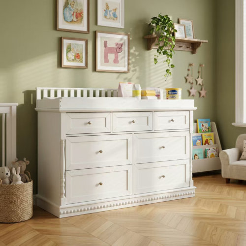 Lark Manor™ 7-Drawer Baby Changing Table Dresser With Anti-Tip & Reviews | Wayfair