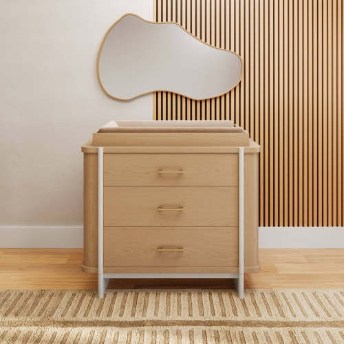 The Milan Dresser | Modern Nursery Dresser: 3 Drawers - Nurture&