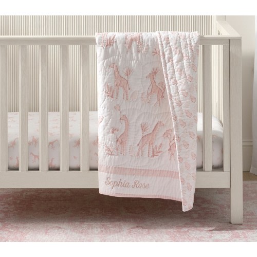 Gigi Giraffe Baby Quilt | Pottery Barn Kids