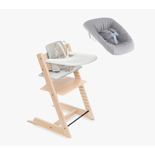 Stokke® Tripp Trapp® High Chair², Cushion, Tray, & Newborn Set Bundle