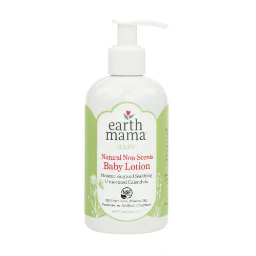 Earth Mama Simply Non-Scents Baby Lotion for Sensitive Skin, Unscented, 8 fl oz
