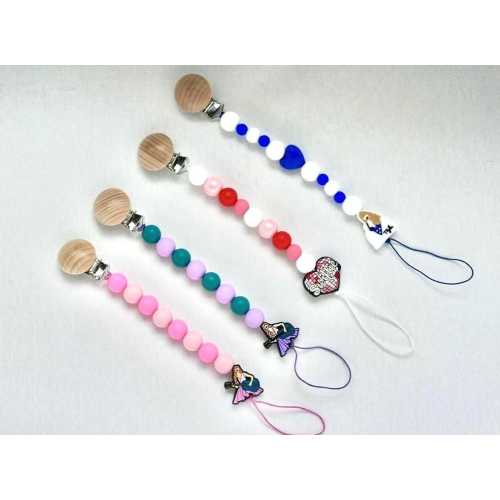 Taylo Swif Guitar Girl Pacifier Clip/ Pop Artist Pacifier Clip/ Baby Shower Gift/ Pacifier Holder/ Girl Pacifier Clip