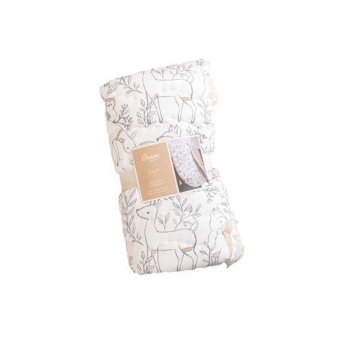 Ezra Quilted Play Mat - Woodland Play Mat | Crane Baby