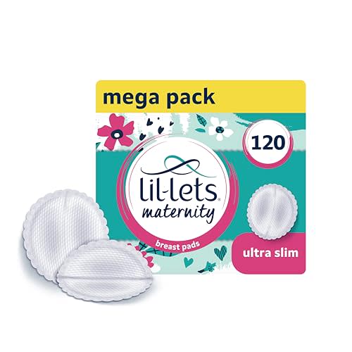 Lil-Lets Nursing Pads – 120 Individually Wrapped, Ultra-Thin, Absorbent & Fragrance-Free – Comfort & Protection for Nursing Moms Postpartum –Maximum Adhesion for Leak & Chafing Nipple Protection