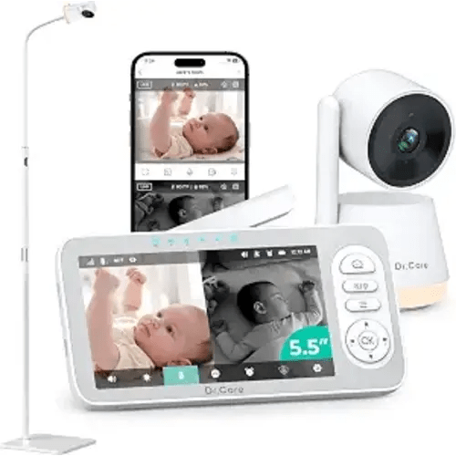 Dr.Care LumiView Plus 5.5" 1080P Smart WiFi Baby Monitor with Floor Stand