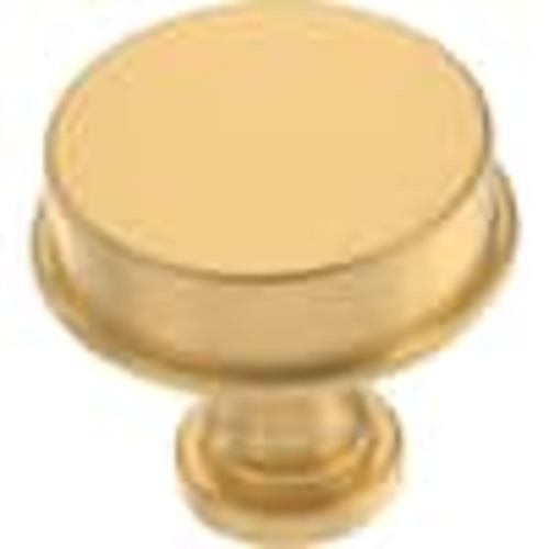 Liberty Classic Elegance 1-5/16 in. (33 mm) Classic Modern Gold Round Cabinet Knob P38472C-117-CP