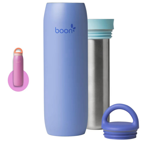 Amazon.com: Boon Frosh Portable Breast Milk Chiller - Stainless Steel Cooler and Storage Container - Blue - Keeps Milk Cold for up to 17 Hours* : Baby