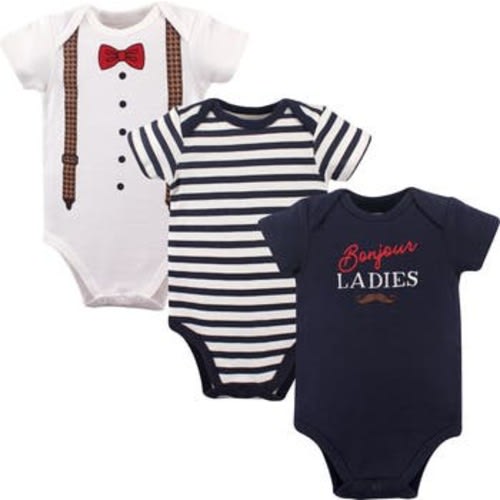 Cotton 3-Piece Bodysuit Bundle, 0-3M