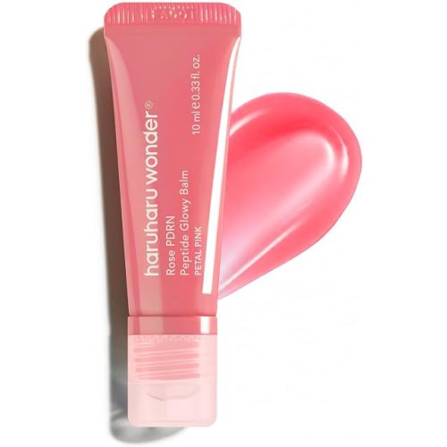 HARUHARU Rose PDRN Peptide Glowy Balm, 0.33 fl.oz, Petal Pink, Vegan