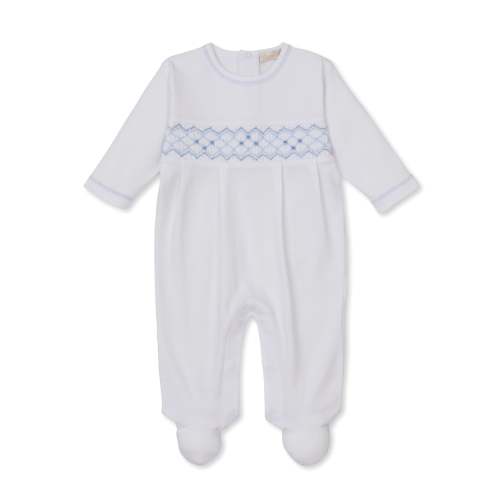Kissy Kissy CLB Boy Hand Smocked Footie