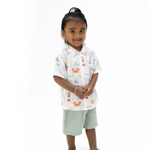 Club Mediterranean - Polo Button Up with Casual Short – Angel Dear