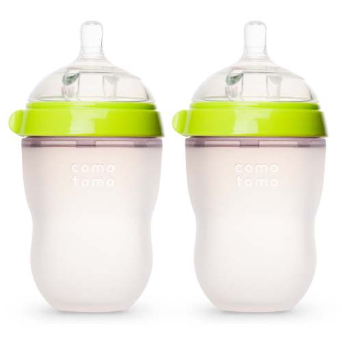 Biberon Souple à Flot Naturel Prévention des Coliques 250ml Ensemble de 2 - Vert