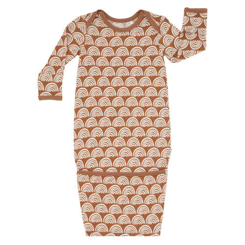 Rust Rainbows Infant Gown - Little Sleepies