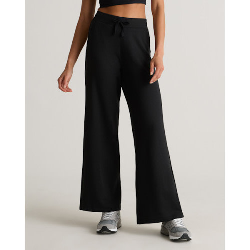 SuperSoft Fleece Wide Leg Pants in Off White