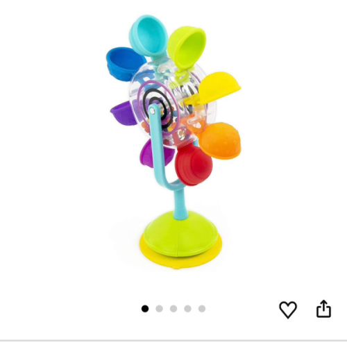 Sassy Whirling Waterfall Suction Toy for Bathtime - Stem - Ages 12+ Months, Multi