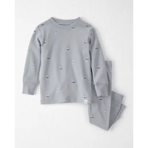 Baby 2-Piece Organic Cotton Ribbed Pajama Set in Sail Away Print - Little Planet | Carter's
