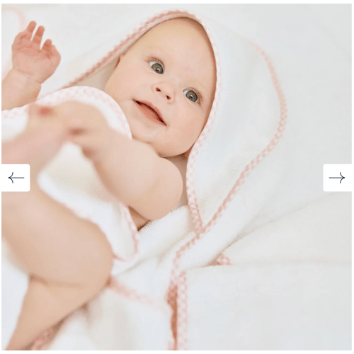 Newborn Towel Gift Set: Pink Gingham Color