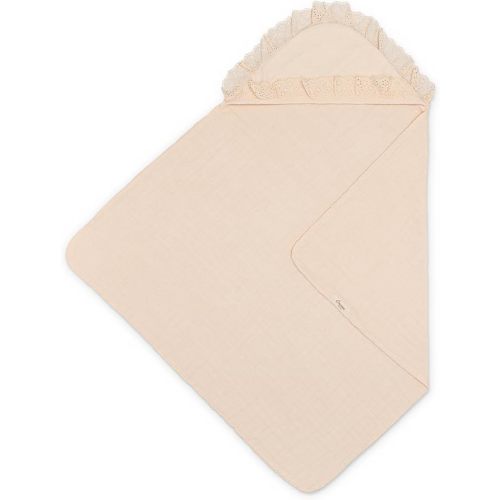 Crane Baby Hooded Towel, 100% Cotton & Terry Cloth Hooded Baby Towels for Girls, 30" x 30", Vintage Pink Baby Towels for Newborn, Newborn Bath Essentials, Toddler Beach Towel, Gifts for Newborns