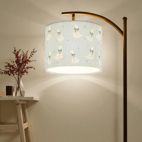 Silly Goose Nursery Light Flower Baby Shower Gift New Mom Present Geese Floor Lamp Lighting Animal Kid Room Decor Story Time Nook Furnishing