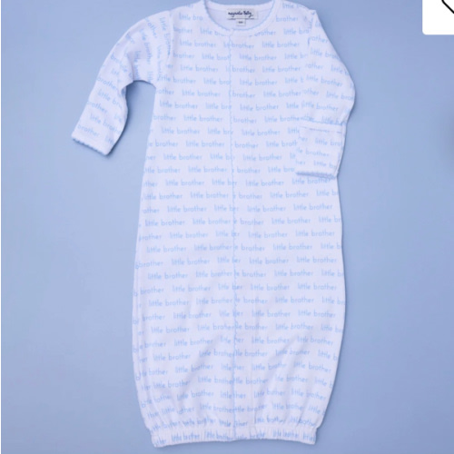 Magnolia Baby Boy Little Brother Print Converter - Pima Cotton