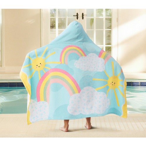 Heritage Sunshine Rainbows Beach Hooded Towel UPF 50+