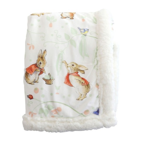 Flopsy Mopsy & Cottontail Cuddle Blanket in Pink