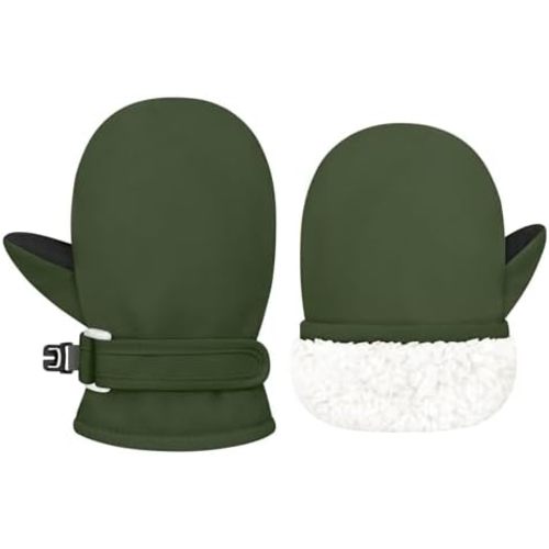 Olreco Baby Toddler Mittens Waterproof Infant Baby Winter Mittens Toddler Snow Gloves for Kids Winter Gloves for Boys Girls