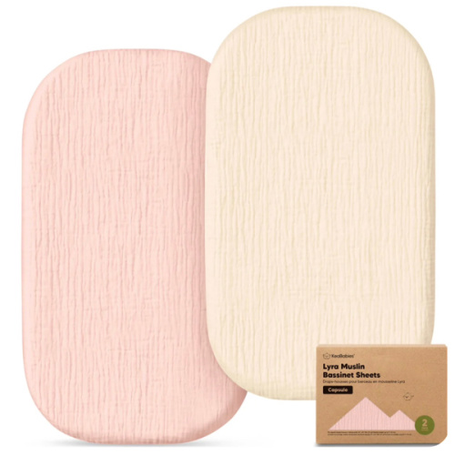 Soothe Fitted Bassinet Sheets For Baby Nursery Cot | KeaBabies