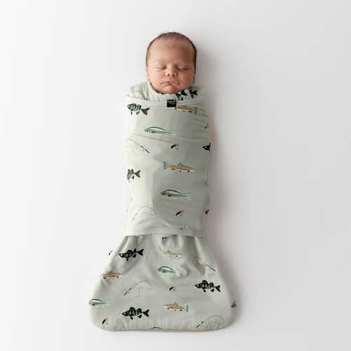 Kyte Baby Sleep Bag Swaddler in Fishing 1.0 - Fishing / XS