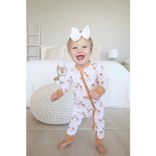 Friendly Fawns Convertible Zip Romper