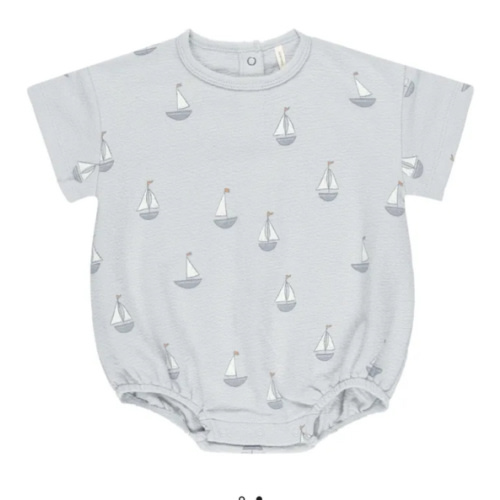 Sailboat romper | Grey blue