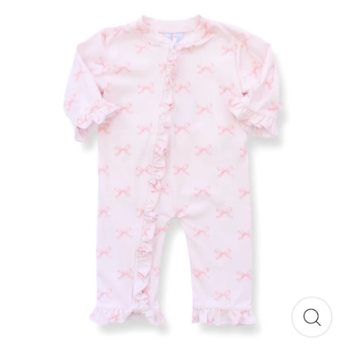 Bella Bow Ruffle Footie