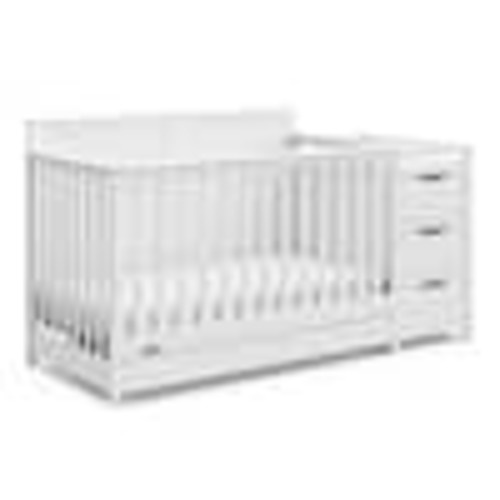 Graco Hadley White 4-in-1 Convertible Crib and Changer with Drawer 04586-701