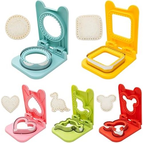 Sandwich Cutter - Sandwich cutters for kids lunch - Five shapes Crustless Sandwich sealer, Sandwich mold accessories, Sandwich Maker for toddler Lunchbox and Breakfast