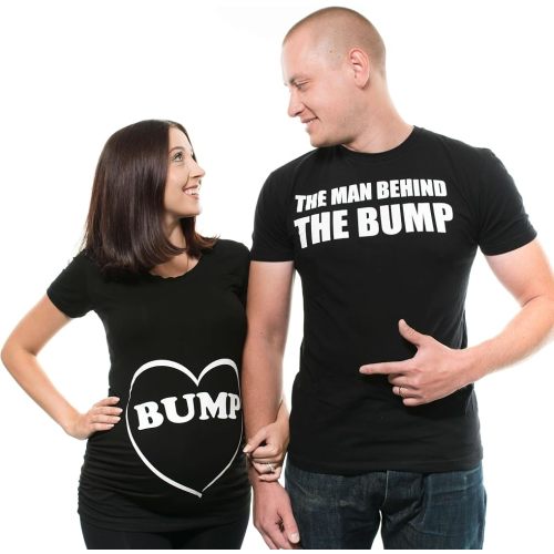 Silk Road Tees Couple Maternity T-Shirts Bump Dad and Mom Maternity Shirts New Baby Announcement Pregnancy T-Shirt