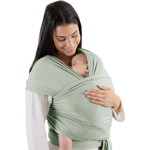 Comfy Cubs Baby Wrap Carrier - Soft & Secure Fit Cotton Blend Baby Carrier Newborn to Toddler - Hands-Free & Lightweight Infant Wrap - Adjustable, One Size Fits All Toddler Sling - Fern