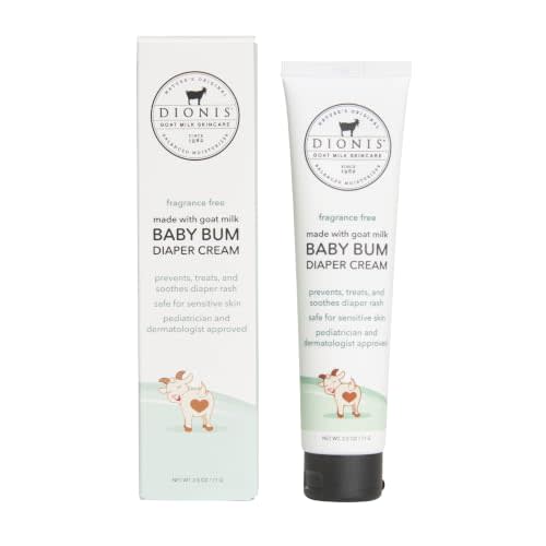 Dionis Goat Milk Baby Diaper Rash Cream - 20% Zinc Oxide - 2.5 oz