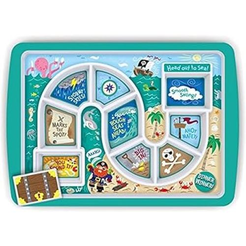 Genuine Fred DINNER WINNER Kids' Dinner Tray, Pirate
